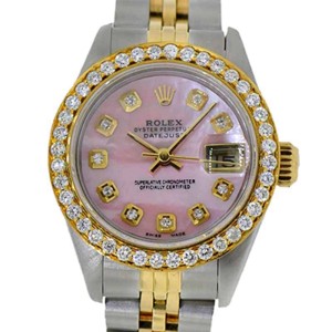 Rolex Datejust 18K Yellow Gold & Steel Two Tone Diamond Womens 26mm Watch
