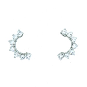 Tiffany & Co. Platinum Diamond Earrings 