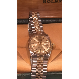 Rolex Datejust 14K Gold & Stainless Steel 33mm Mens Watch