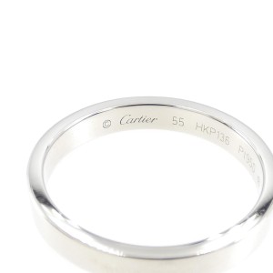 Cartier Engraved 950 Platinum Ring 