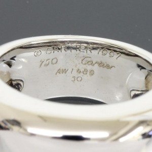 Cartier 18K White Gold Nouvelle Vague Ring Size 5.25