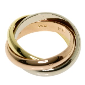CARTIER K18 Yellow Gold/K18 White Goldx18K Pink Gold Trinity Ring 