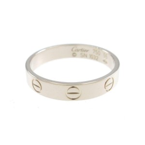 Cartier 18K white Gold Mini Love Ring LXGYMK-217