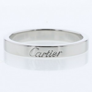 CARTIER 950 Platinum Engraved wedding Ring LXGBKT-981