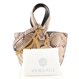 Versace Virtus Bucket Bag Python Mini