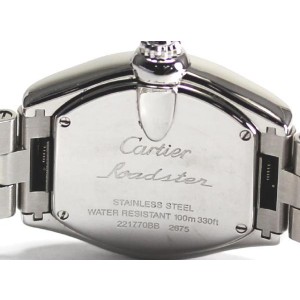 Cartier Roadster Stainless Steel Quartz 33mm Womens Watch