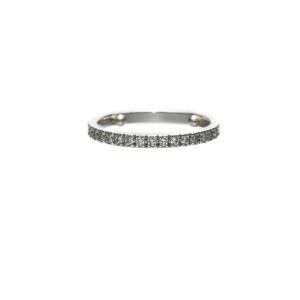 Tiffany & Co. Platinum and 0.36ct Diamond Novo Wedding Band Ring Size 6.5