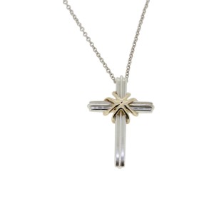 tiffany and co silver cross necklace