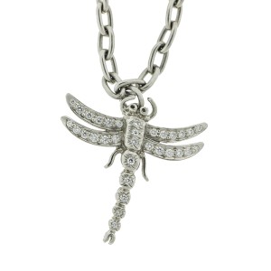 Tiffany & Co. Platinum and Diamond Dragonfly Charm Bracelet