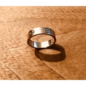 Cartier Love Ring 18k White Gold Size: 8.5