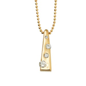 18k pink gold Diamond Necklace