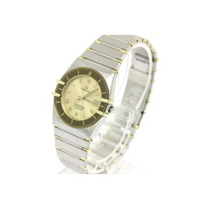Omega Constellation 18K Yellow Gold & Stainless Steel 26mm Womens Watch