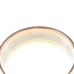 Cartier 18k White , Yellow and Pink Gold 2C Ring US 5.25 LXGKM-16