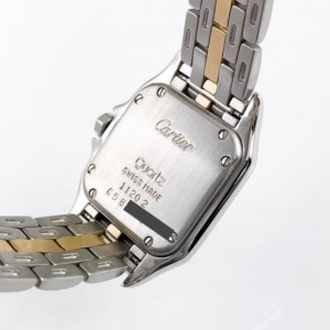 CARTIER PANTHERE 22mm Quartz 18K Gold & Steel DIAMOND Watch