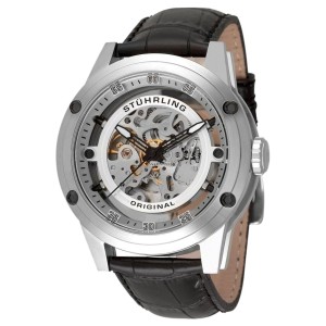 Stuhrling Zolara Z360 314.33152 Stainless Steel & Leather 50mm Watch