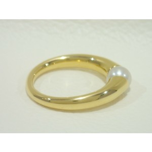 MIKIMOTO 18k yellow gold akoya pearl Ring