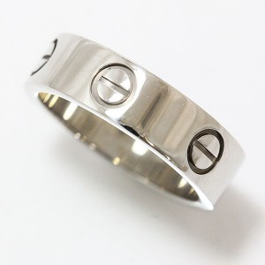 Cartier Love 18K White Gold Ring Size 5.75