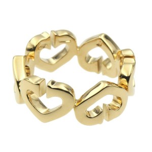 Cartier 18k Yellow Gold C2 Heart Ring LXGCH-165