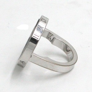 Chopard 18K White Gold Happy Diamond Ring Size 6.5