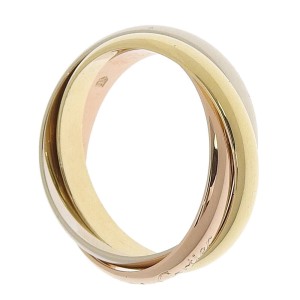 CARTIER Tri-color Gold Trinity US 10 Ring  