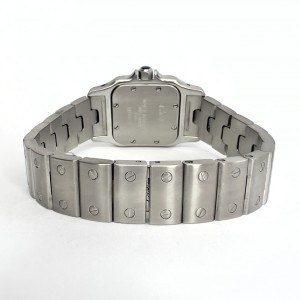CARTIER SANTOS GALBEE 24mm Quartz Steel 2.35TCW Diamond Watch NEW Model