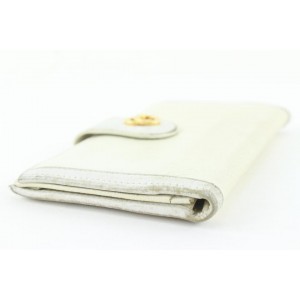 BVLGARI White Leather Wallet 95bvl427