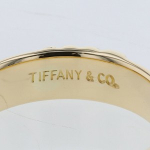 TIFFANY & Co 18k Yellow Gold Atlas Numeric  Ring LXGBKT-686