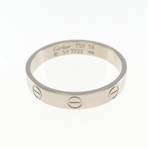 Cartier Mini Love 18k White Gold Ring  