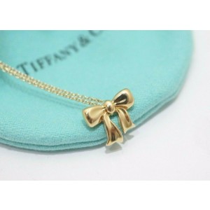 Tiffany & Co 18k Yellow Gold Ribbon Necklace
