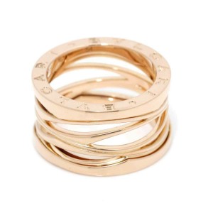 BVLGARI 18K Pink Gold B-ZERO 1 egend 4 BAND Ring