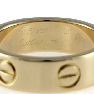 CARTIER 18K Yellow Gold ring EU50 LXKG-156