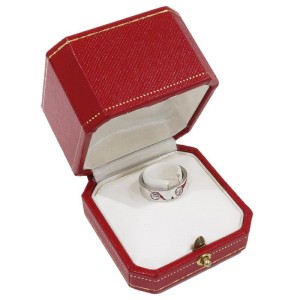 Cartier 18K White Gold Love Ring Size 7.25