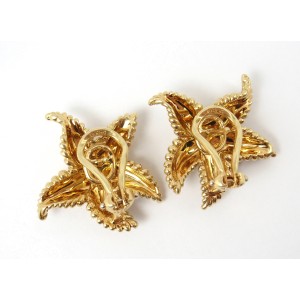 Tiffany & Co. 18K Yellow Gold Textured Starfish Earrings