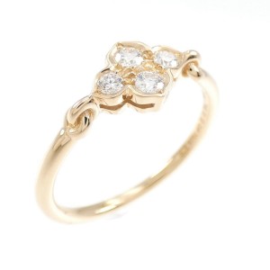 Cartier Mysterieuse 18k Pink Gold Diamond US5.75 Ring 