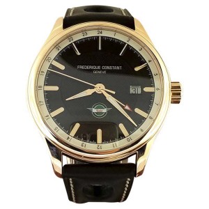 Frederique Constant Rally Healey Rose Gold Plated Stainless Steel Mens Watch