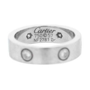 Cartier Love White Gold with diamonds Ring Size 57 (6)