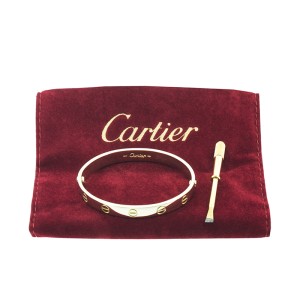 Cartier Love Yellow Bracelet Gold Size 16