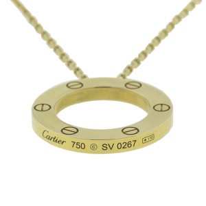 Cartier Yellow Gold Love Necklace 