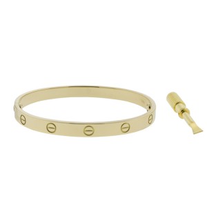 Cartier Love Bracelet New Screw System Yellow Gold Size 18