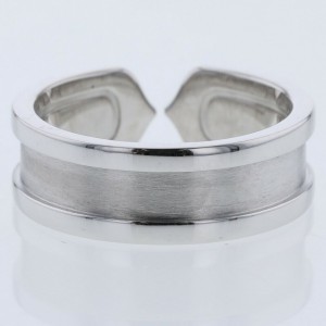 CARTIER 18k White Gold 2C small Ring LXGBKT-853