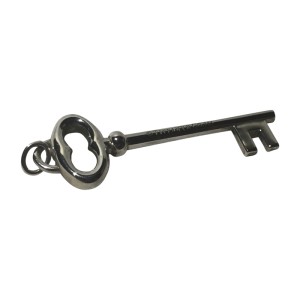 Tiffany & Co. Sterling Silver Oval Key Charm Pendant