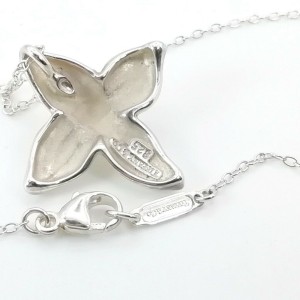 Tiffany & Co. silver vintage leaf necklace