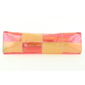 Chanel Pink Patchwork Clear Beach Shoulder Bag 197ccs29
