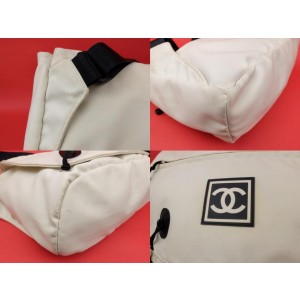 Chanel Belt Extra Large Sports Cc Logo Fanny Pack Waist Pouch 234854 White  Nylon Cross Body Bag, Chanel
