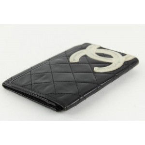 Chanel Black Quilted Leather Cambon Ligne Card Holder 24ccs1223