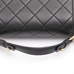 Chanel Black Quilted Mini Top Handle Box Chain Flap Crossbody Boy 7lm32cc