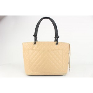 Chanel Beige Quilted Cambon Tote Bag 109cas72