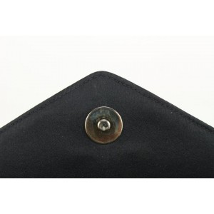 Chanel Black Chevron Quilted Satin Crystal CC Flap Crossbody Bag 118c28