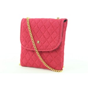 Chanel Mini Red Quilted Micro Flap Chain Bag 185ccs28