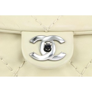 Chanel Ivory Quilted Maxi Convertible Flap SHW 1122c2